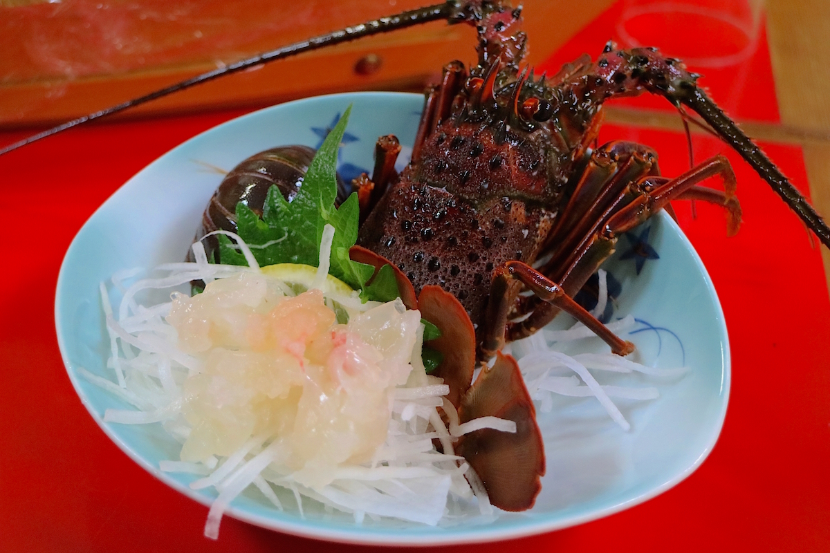 伊勢海老のお造り